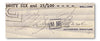 Marilyn Monroe autographed bank cheque