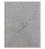 Napoleon Bonaparte signed letter
