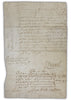 Oliver Cromwell signed document