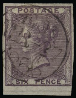 Great Britain 1856 6d Deep mauve plate proof, SG69var