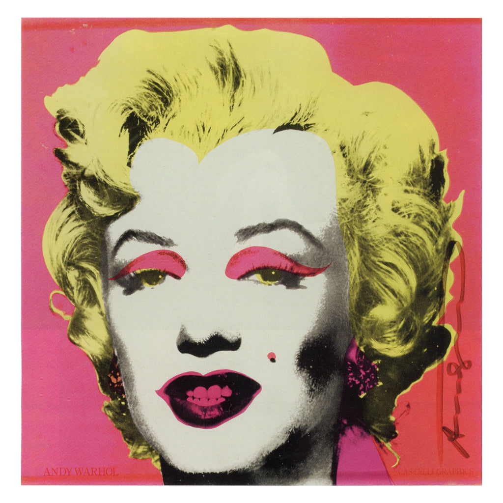 Andy Warhol signed Marilyn Monroe print